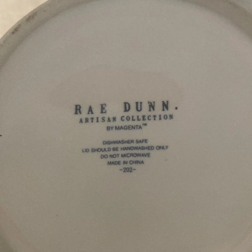 Rae Dunn Be Mine Ceramic Jar with Red Handle
